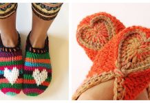 8 Valentine Heart & Sole Slippers Free Crochet Patterns & Paid Valentine Heart & Sole Slippers Free Crochet Patterns