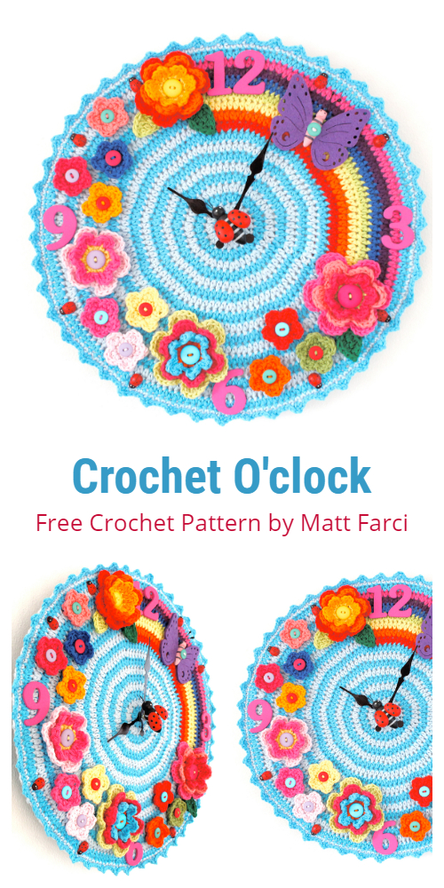 Crochet Wall Clock Free Crochet Patterns