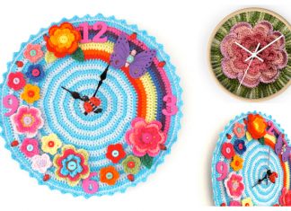 Fabulous Wall Clock Free Crochet Patterns Crochet Wall Clock Free Crochet Patterns