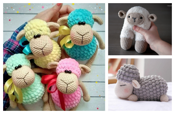 Crochet Sheep Toy Softies Amigurumi Free Patterns