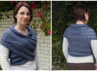 Crochet Eyelet Ripple Scarf Cowl Vest Free Crochet Pattern Crochet Eyelet Ripple Scarf Sweater Free Crochet Pattern
