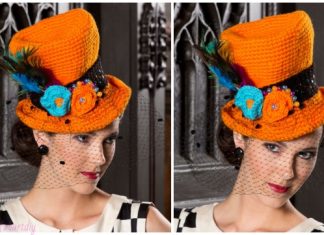 Crochet Halloween Top Hat Free Crochet Pattern for Ladies – Video Crochet Halloween Top Hat Free Crochet Pattern for Ladies - Video