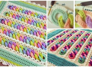 Crochet Interlocking Rainbow Ring Baby Blanket Free Crochet Pattern Crochet Interlocking Rainbow Ring Baby Blanket Free Crochet Pattern
