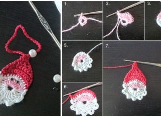 Crochet Little Santa Applique Free Crochet Pattern Crochet Little Santa Applique Free Crochet Pattern