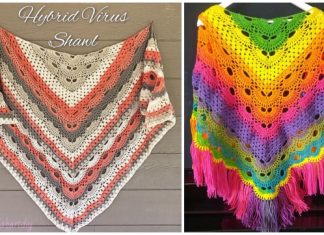 Crochet Virus Meets Granny Shawl Free Crochet Pattern – Video Crochet Virus Meets Granny Shawl Free Crochet Pattern - Video