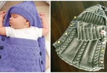Knit Baby Hooded Sleeping Sack Blanket Free Knitting Pattern & Paid Knit Baby Hooded Sleeping Sack Blanket Free Knitting Pattern & Paid