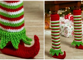 Knit Elf Shoe Table Leg Cover Free Knitting Patterns Knit Elf Shoe Table Leg Cover Free Knitting Pattern