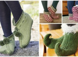6 Knit Elf Slippers Free Knitting Patterns & Paid Knit Elf Slippers Free Knitting Patterns & Paid