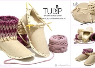 Knit Felt Home Boots Free Knitting Pattern – Simple DIY Tutorial Knit Felt Home Boots Free Knitting Pattern - Simple DIY Tutorial