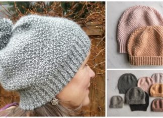 Knit Fluffy Brioche Hat Free Knitting Pattern Knit Fluffy Brioche Hat Free Knitting Pattern