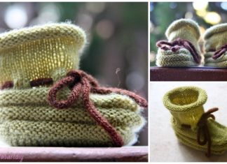 Knit Stay-on Baby Booties Free Knitting Pattern Knit Stay-on Baby Booties Free Knitting Pattern