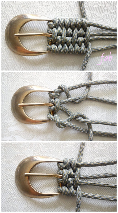 How to Macrame Derweesh Paracord Belt DIY Tutorial