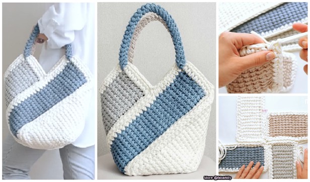 tunisian crochet tote bag pattern