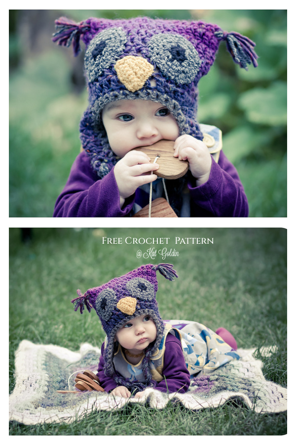 Crochet Baby Woolly Owl Hat Free Crochet Pattern
