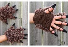 Beast Costume Gloves Free Crochet Pattern – Video Beast Costume Gloves Free Crochet Pattern + Video