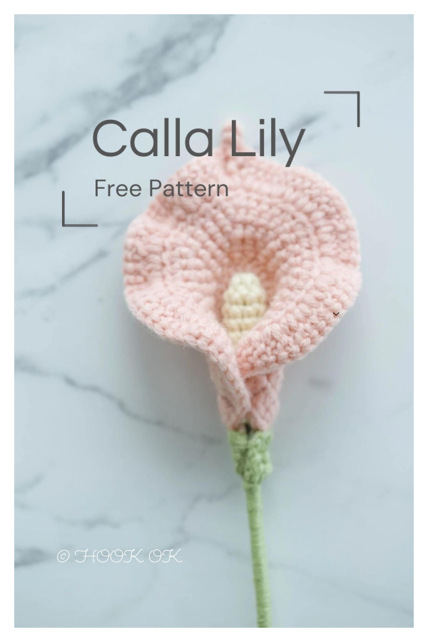 Calla Lily Flower Bouquet Free Crochet Pattern