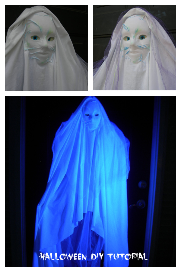 Easy Floating Tracking Ghost DIY Tutorial for Halloween Decor