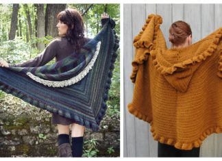 Ruffle Hooded Shawl Free Crochet Patterns Ruffle Hooded Shawl Free Crochet Patterns