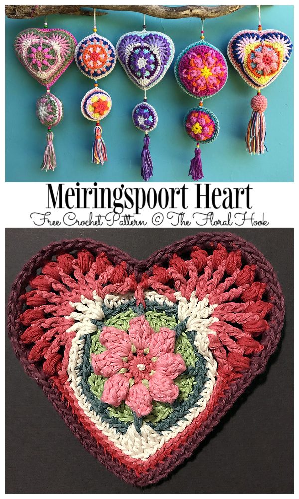 Meiringspoort Heart Free Crochet Patterns