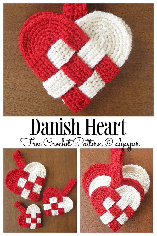 Danish heart Ornament  Free Crochet Patterns
