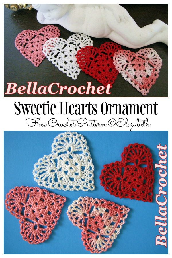 Sweetie Hearts Ornament Free Crochet Patterns