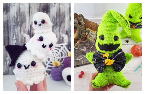 Halloween Amigurumi Ghost Free Crochet Patterns & Paid