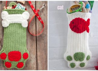 Christmas Crochet Paw Stocking Free Crochet Patterns Christmas Crochet Paw Stocking Free Crochet Patterns
