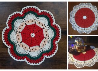 Christmas Santa Doily Free Crochet Patterns Christmas Crochet Santa Doily Free Crochet Patterns