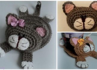 Crochet Cat Cup Coaster Amigurumi Free Crochet Pattern Crochet Cat Cup Coaster Amigurumi Free Crochet Pattern