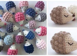 Crochet Diddy Hedgehog Amigurumi Free Pattern + Video Crochet Diddy Hedgehog Amigurumi Free Pattern - Video
