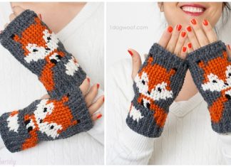 Fox Fingerless Gloves Free Crochet Patterns Crochet Fox Fingerless Gloves Free Crochet Patterns