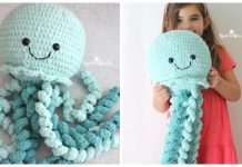 Crochet Giant Jellyfish Toy Amigurumi Free Pattern Crochet Giant Jellyfish Toy Amigurumi Free Pattern