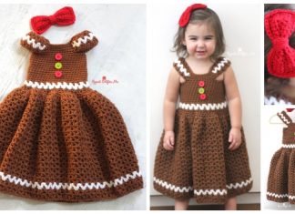 Christmas Crochet Gingerbread Girl Dress Free Crochet Pattern Crochet Gingerbread Girl Dress Free Crochet Pattern
