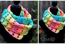 Crochet Jumping Retro Infinity Scarf Free Crochet Pattern Crochet Jumping Retro Infinity Scarf Free Crochet Pattern