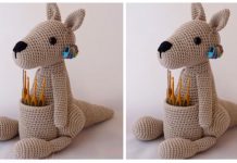 Crochet Kangaroo Hook Holder Amigurumi Free Pattern Crochet Kangaroo Hook Holder Amigurumi Free Pattern