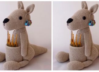 Crochet Kangaroo Hook Holder Amigurumi Free Pattern Crochet Kangaroo Hook Holder Amigurumi Free Pattern