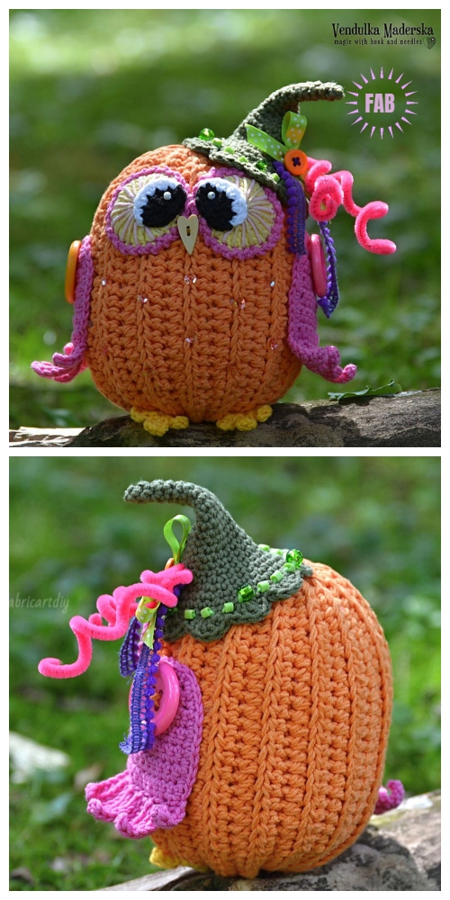 Amigurumi Pumpkin Owl Crochet Pattern