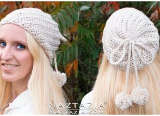 Crochet Twist Slouchy Hat Free Crochet Pattern-Video Crochet Twist Slouchy Hat Free Crochet Pattern-Video