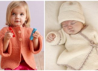 Easy Garter Stitch Sideways Baby Cardigan Free Knitting Patterns Easy Garter Stitch Sideways Baby Cardigan Free Knitting Patterns
