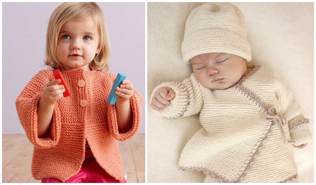 Free knitting pattern on sale garter stitch baby cardigan