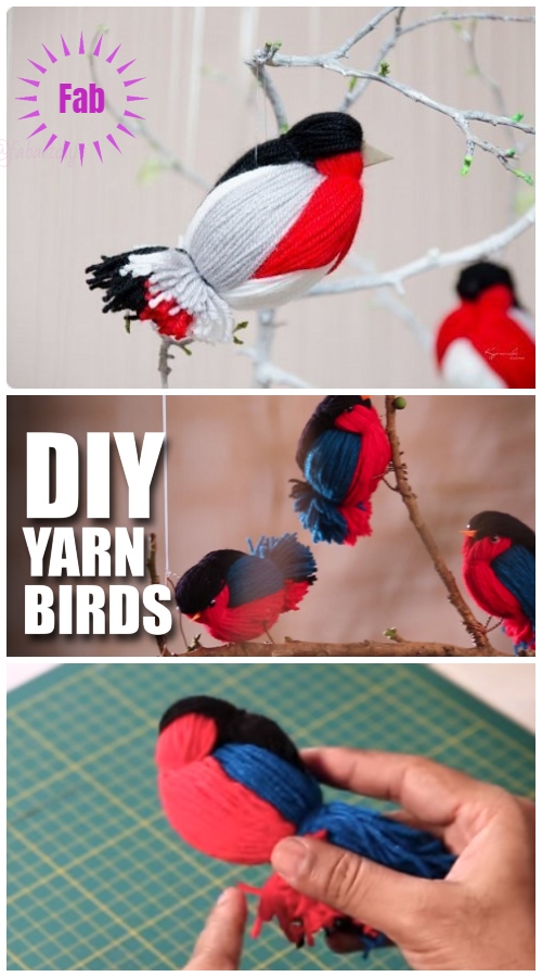 Kids Craft: Fun Yarn Birds DIY Tutorial - Video