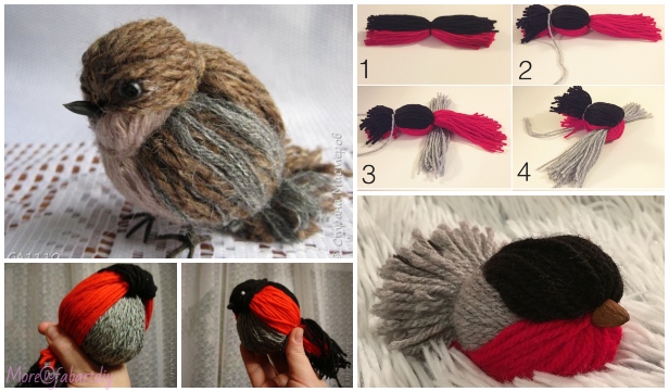 Kids Craft: Fun Yarn Birds DIY Tutorial 