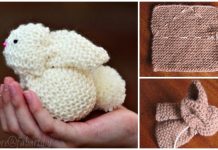 Garter Stitch Knit Square Bunny Free Knitting Patterns Garter Stitch Knit Square Bunny Free Knitting Pattern-Video