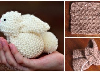 Garter Stitch Knit Square Bunny Free Knitting Patterns Garter Stitch Knit Square Bunny Free Knitting Pattern-Video
