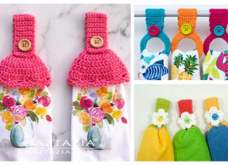 Hanging Ring Towel Holder Free Crochet Patterns + Video Hanging Ring Towel Holder Free Crochet Patterns + Video