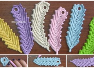 Irish Crochet Reversible Feathers Free Crochet Pattern – Video Irish Crochet Reversible Feathers Free Crochet Pattern - Video