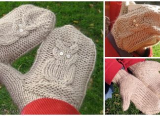 Knit Give a Hoot Cable Owl Mittens Free Knitting Pattern – Adult Knit Give a Hoot Cable Owl Mittens Free Knitting Pattern - Adult Size