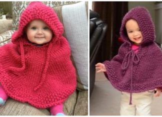 Knit Little Peach Baby Poncho Free Knitting Pattern Knit Little Peach Baby Poncho Free Knitting Pattern