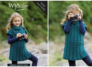 Knit Sorcha Girls Cabled Tunic Free Knitting Pattern Knit Sorcha Girls Cabled Tunic Free Knitting Pattern