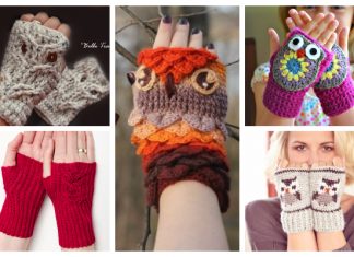 Fingerless Owl Mittens Free Crochet Patterns & Paid Fingerless Owl Mittens Free Crochet Patterns & Paid